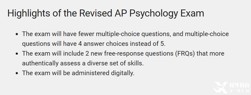 AP心理學(xué)考綱&題型新變化！大考在即，如何備考沖刺5分？
