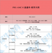 AMC10競(jìng)賽秋季班上線！最新課程速來(lái)！